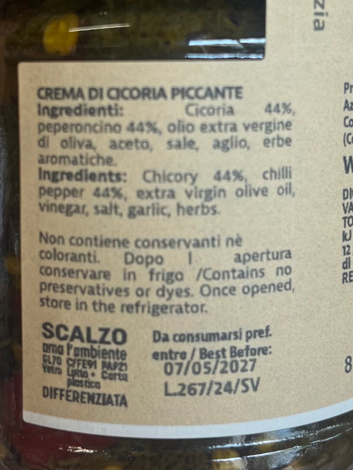 Cicoria e peperoncino