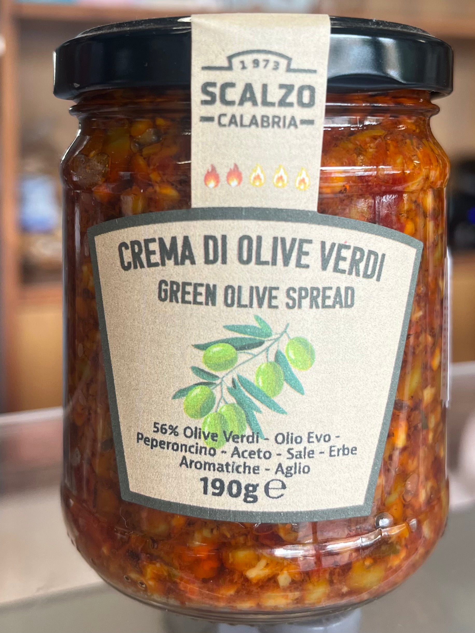 Crema di olive verdi