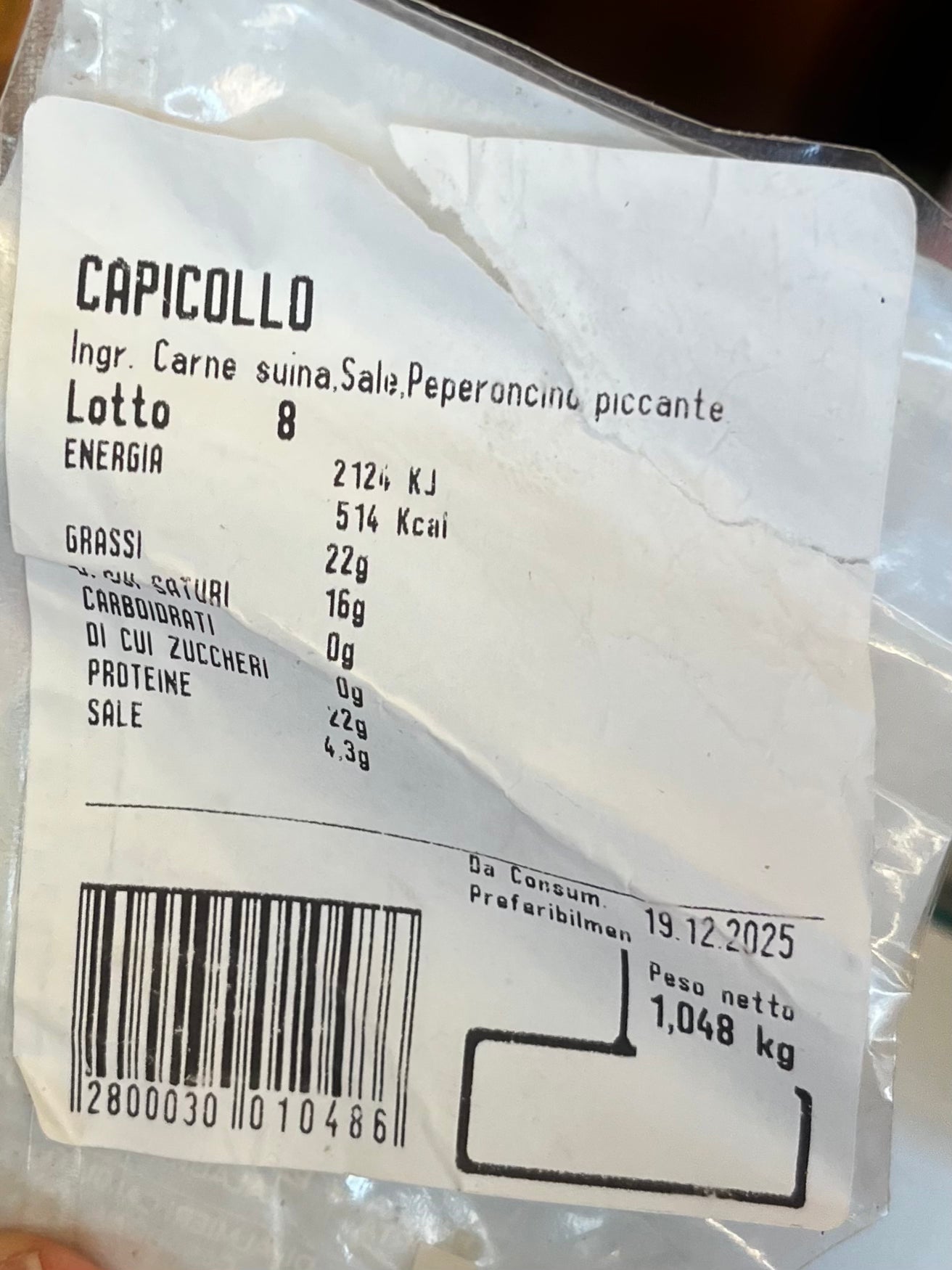 Capicollo di Casabona (KR)