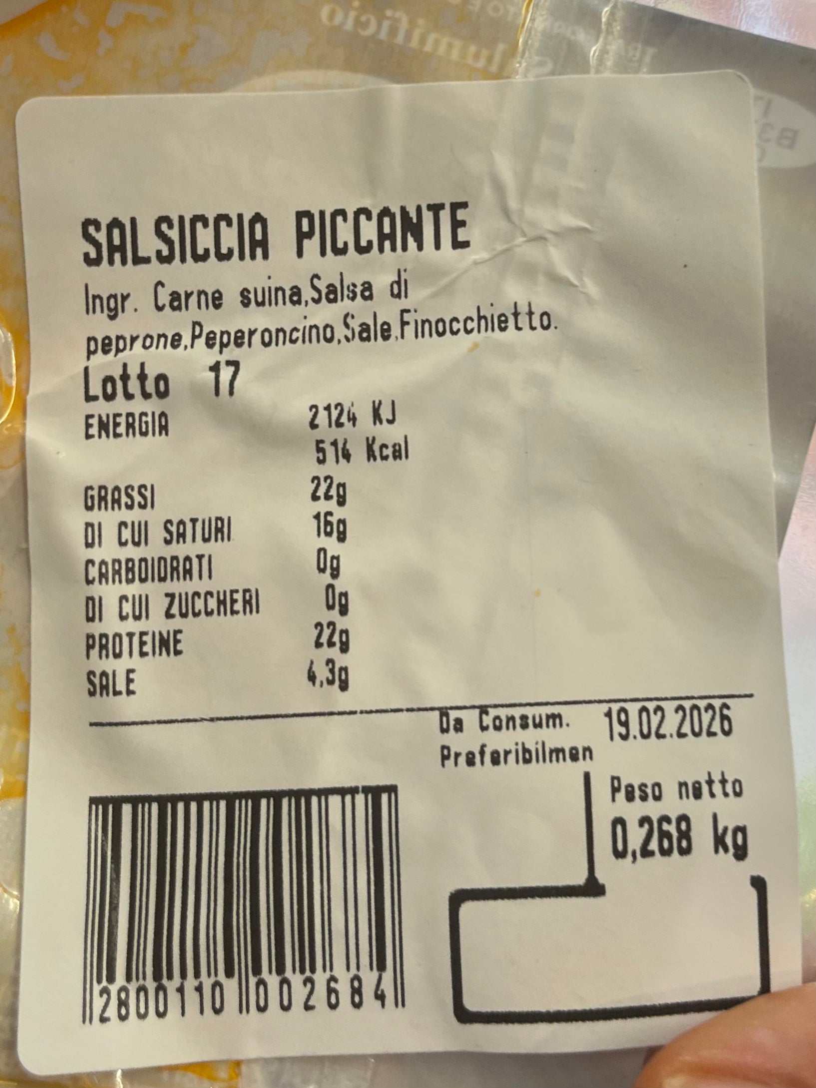 Salsiccia piccante