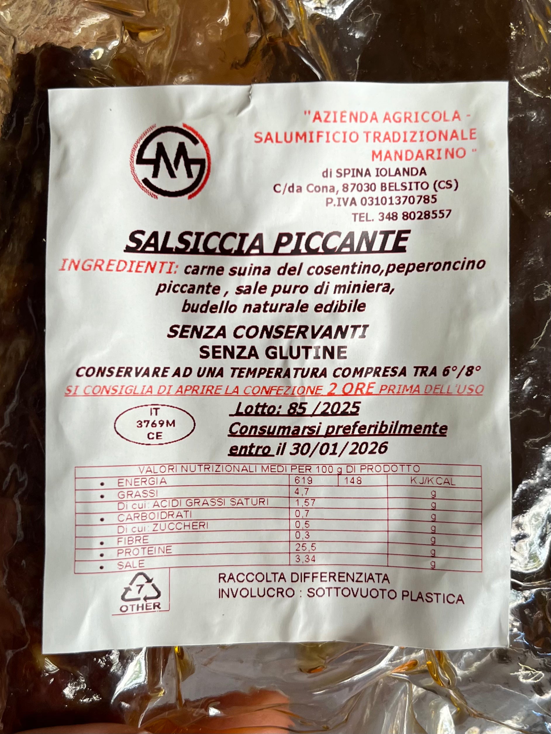 Salsiccia piccante